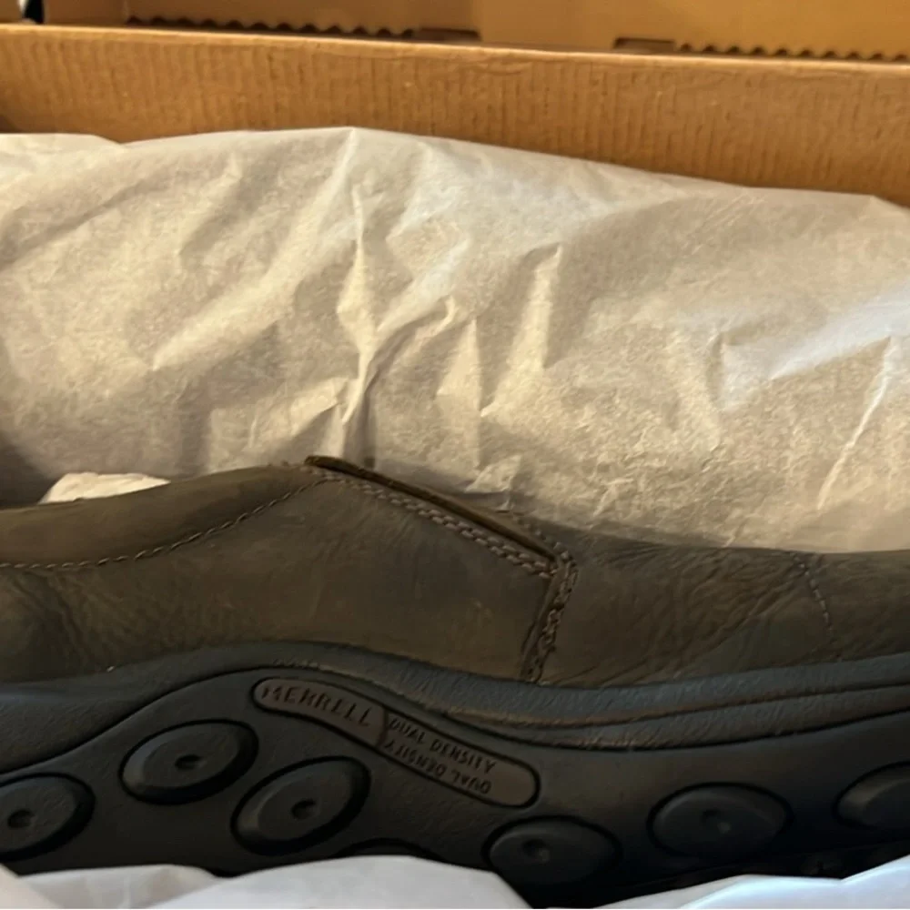 Merrill Jungle Moc, upper leather, composite toe, slip resistant, oil resistant - Picture 1 of 5